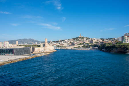 discovery of the harbor of Marseille and the islands of the region in May, Franceの写真素材