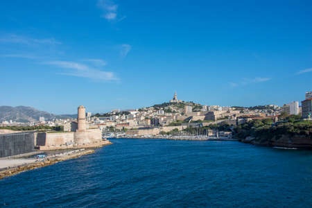 discovery of the harbor of Marseille and the islands of the region in May, Franceの写真素材