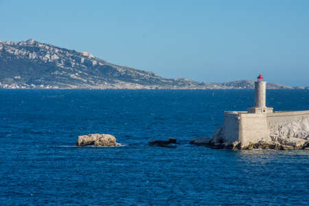 discovery of the harbor of Marseille and the islands of the region in May, Franceの写真素材