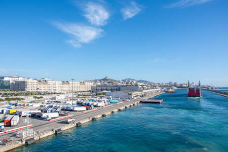 discovery of the harbor of Marseille and the islands of the region in May, Franceのeditorial素材