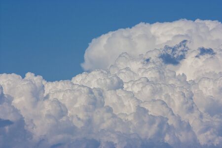 big clouds on blue sky