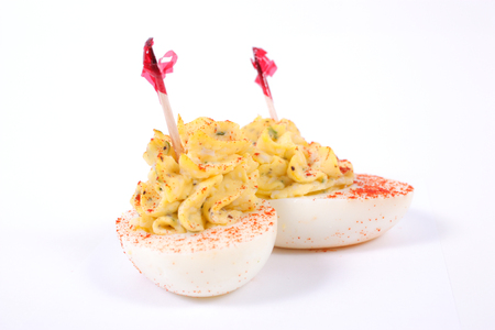 deviled eggsの写真素材