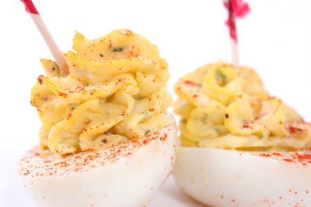 deviled eggsの写真素材