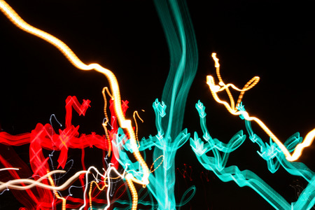 Abstract Light Paintingの写真素材