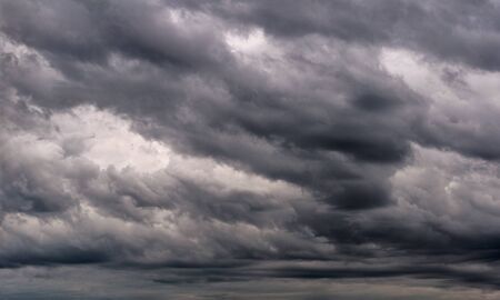 Dark stormy sky with cloudsの写真素材