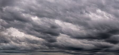 Dark stormy sky with cloudsの写真素材
