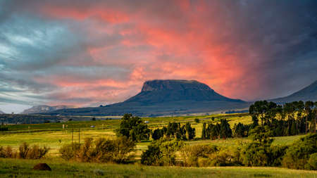 Drakensberg mountains, Royal Natal National Park, South Africaの写真素材