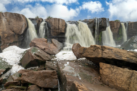14 falls in Thika Kenya Africaの写真素材