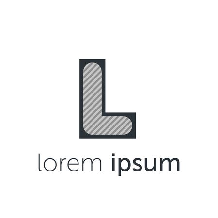 A letter logo design with minimalist concept vector templateのイラスト素材