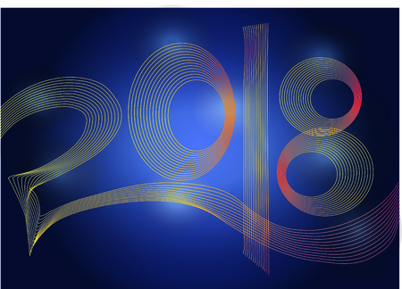 new year 2018の写真素材