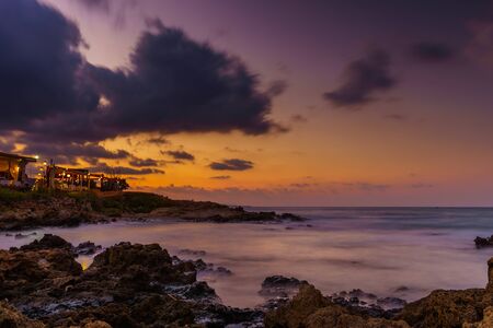Beautiful Landscape from the coast of crete in greeceの写真素材