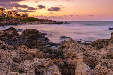 Beautiful Landscape from the coast of crete in greece