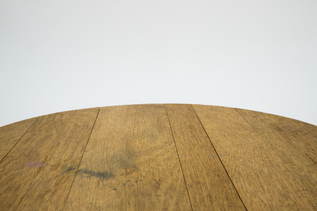backgroundwood from a brown old oak barrel isolatedの写真素材