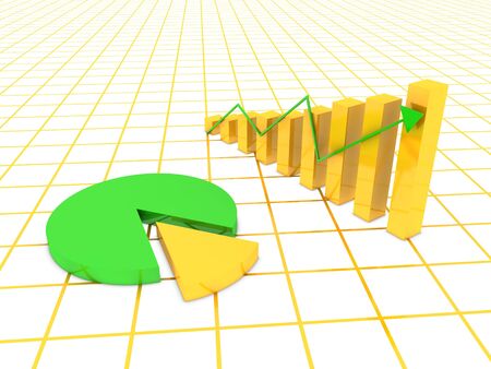business graph の写真素材