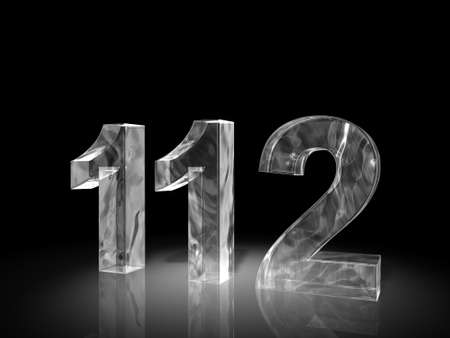 emergency phone number of ice の写真素材