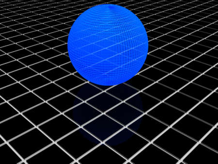 3d blue globeの写真素材