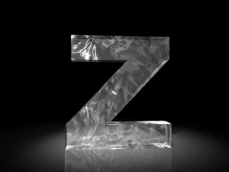 letter z of iceの写真素材