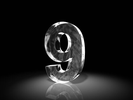 number nine of iceの写真素材