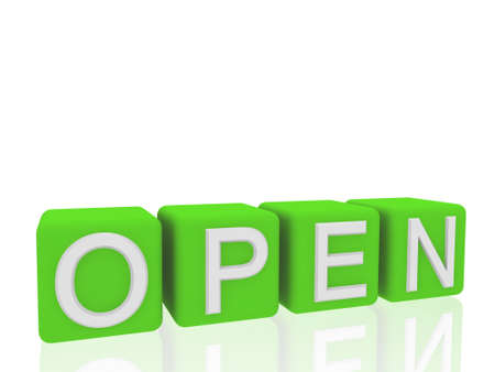 open on boxes の写真素材