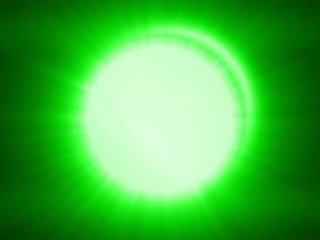 sun and green raysの写真素材