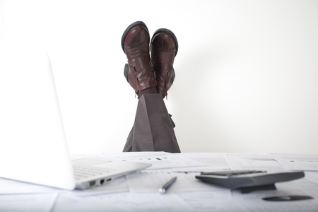 Businessman resting in the office