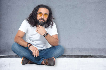 Portrait of young manの写真素材