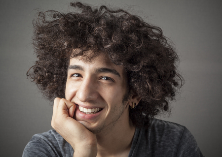 Portrait of smiling young manの写真素材