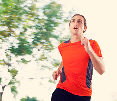 Running young manの写真素材