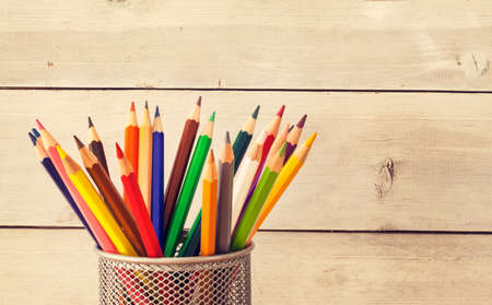 Colorful pencilsの写真素材
