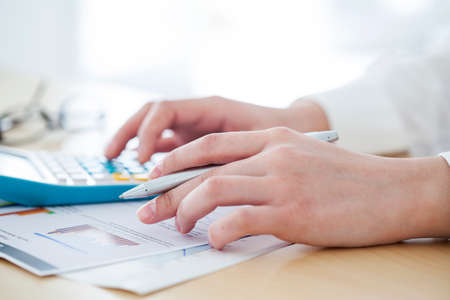 Businesswoman working in office
