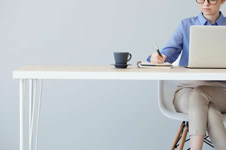 Young business woman workingの写真素材