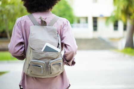 Young student in campusの写真素材