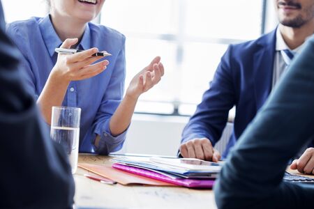 Business people discussion advisor working concept