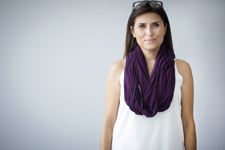 Portrait of middle aged womanの写真素材