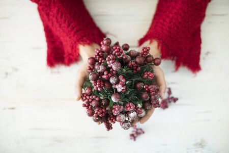 Christmas new year composition concept
