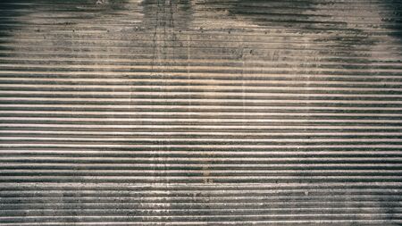 Old shutter door metal backgroundの写真素材