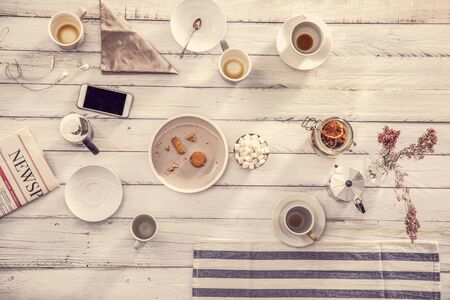 Coffee tableの写真素材