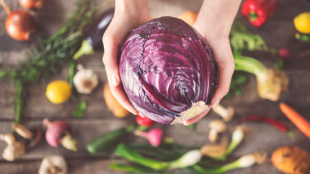 Fresh vegetables healthy food concept
