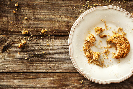 Cookie on the wooden background