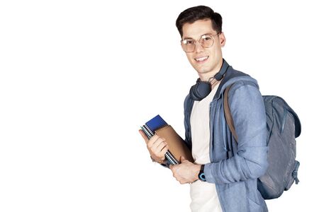 Back to school concept on isolated backgroundの写真素材