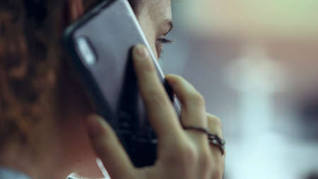 Woman talking on a cellphone