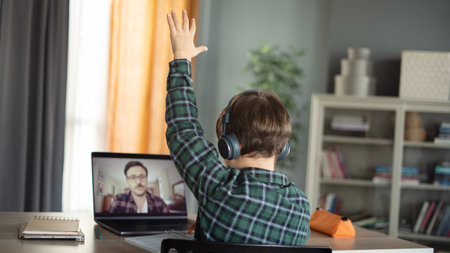 Online education and e-learning conceptの写真素材