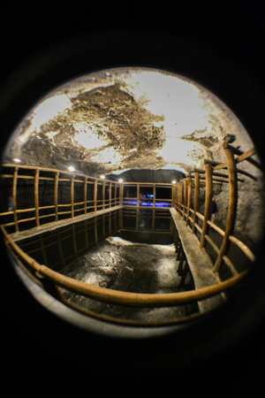 interior mine poolの写真素材