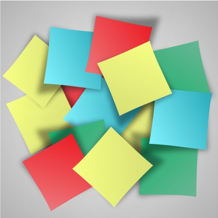 Post it templateのイラスト素材