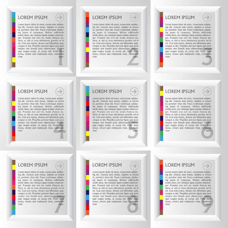 template setのイラスト素材