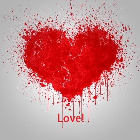 Painted heartのイラスト素材