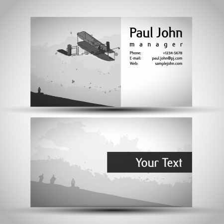 vintage Business-Card Set Designのイラスト素材