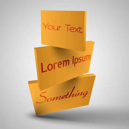 3d platesのイラスト素材