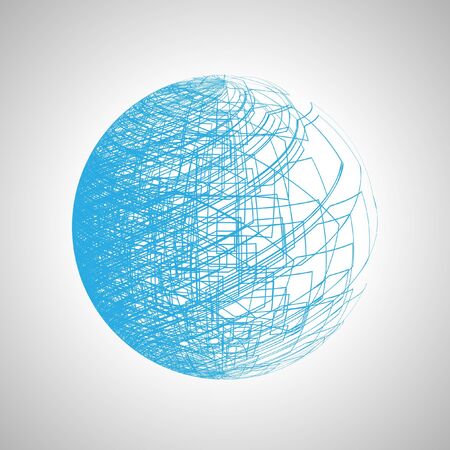 Abstract line art backgroundのイラスト素材