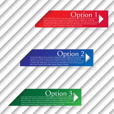 Numbered templates - vector designのイラスト素材